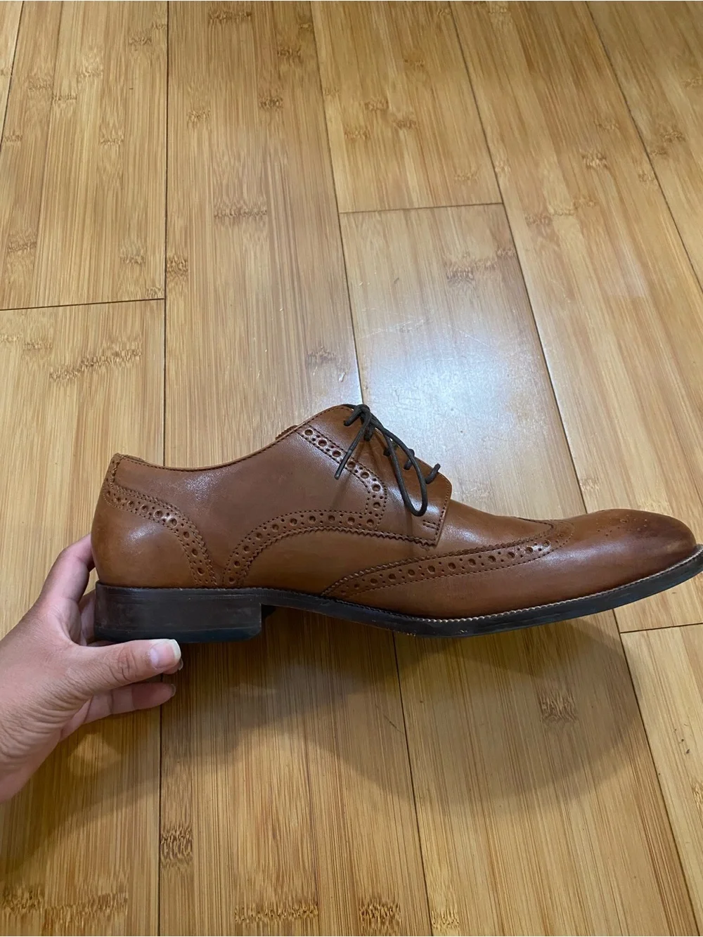 Cole Haan Benton Wingtip Oxford Dress Shoes Men’s Size 11 Brown Leather